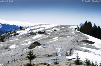 winter calm mountain landscape