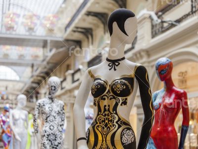 Moscow, GUM historical shop. Exhibition of "Freestyle"