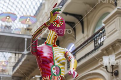 Moscow, GUM historical shop. Exhibition of "Freestyle"