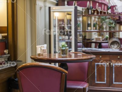 Moscow, GUM. Cafe in a trading floor of the GUM