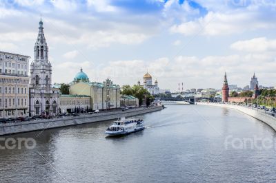 The river embankment Moscow