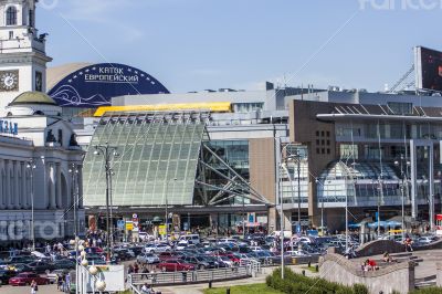 Moscow, the square of Europe and shopping center