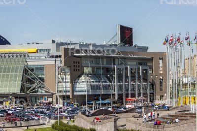 Moscow, the square of Europe and shopping center