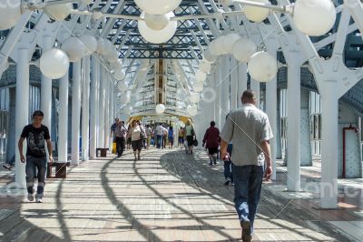 Moscow. Bogdan Khmelnytsky Bridge