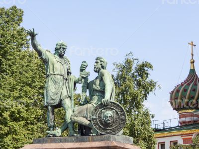 Moscow, a monument to Minin and Pozharsky 