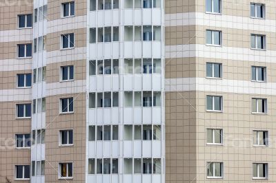 Fragment of the new inhabited building