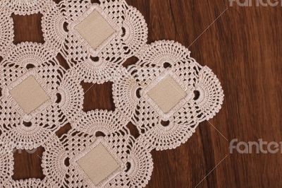 Handmade Lace on the Wood