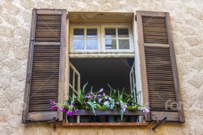 Antibe. Typical architectural details in Provencal style