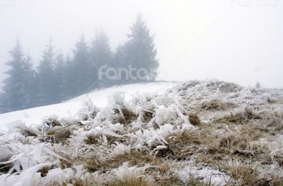winter calm mountain landscape