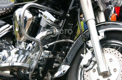 Motorcycle chrome engine design