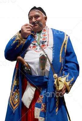Old ukrainian Cossack this pipe