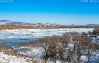 River in winter