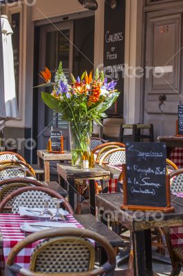 Nice, street cafe in the down town