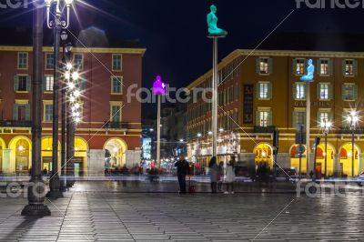 Nice, typical urban view in the evening