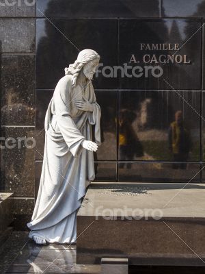 Nice, France. Gravestone monuments on a city cemetery