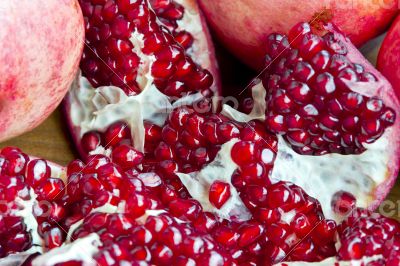 Open pomegranate