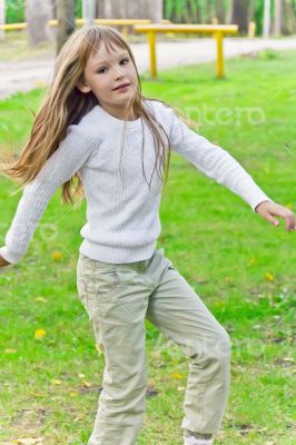 Cute playing girl