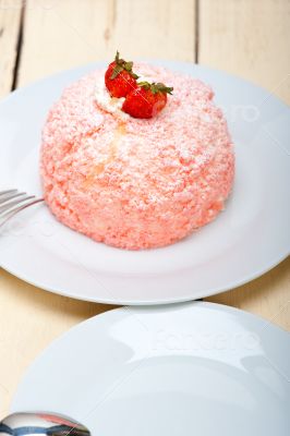 fresh strawberry and whipped cream dessert