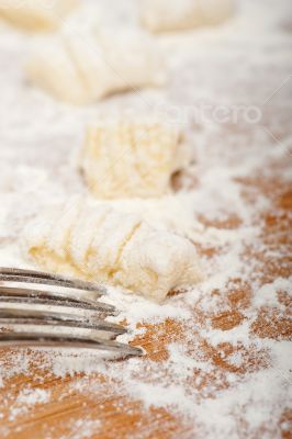 making fresh Italian potato gnocchi