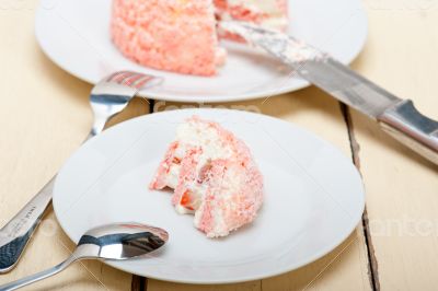 fresh strawberry and whipped cream dessert