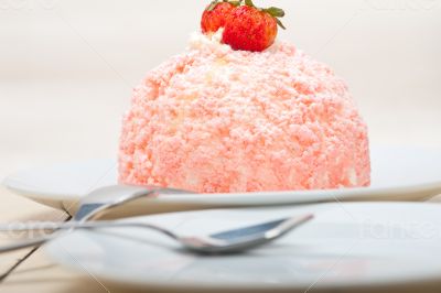 fresh strawberry and whipped cream dessert