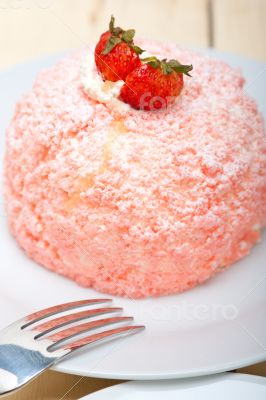 fresh strawberry and whipped cream dessert