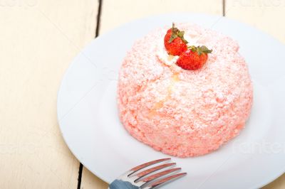 fresh strawberry and whipped cream dessert