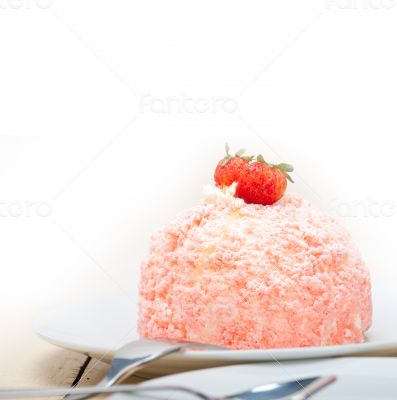 fresh strawberry and whipped cream dessert
