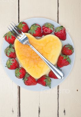 heart cheesecake