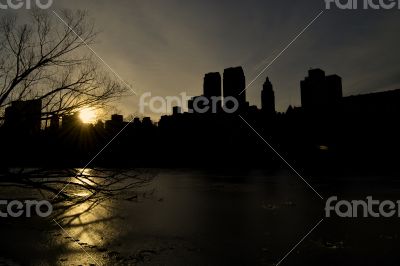 Sunset by Central Park West