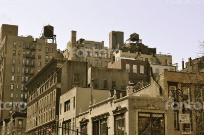 Water towers on the top
