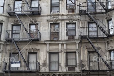 Fire escapes side to side