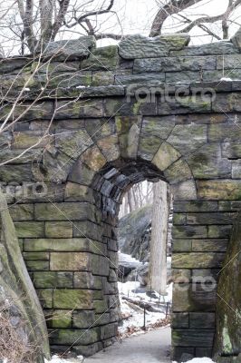 Ramble Stone Arch in Central park