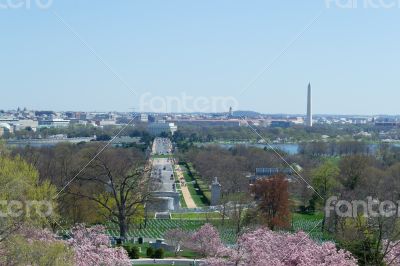 National Mall from Arlington Cemetery 