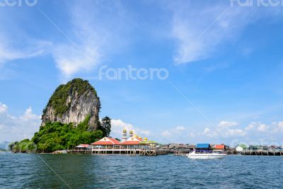 Koh Panyee or Punyi island in summer