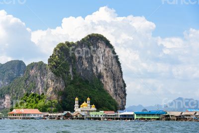 Koh Panyee or Punyi island in summer