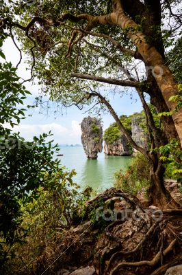 High angle view Khao Tapu island