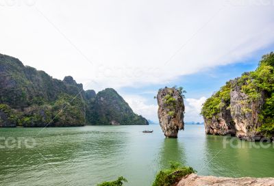 High angle view Khao Tapu island