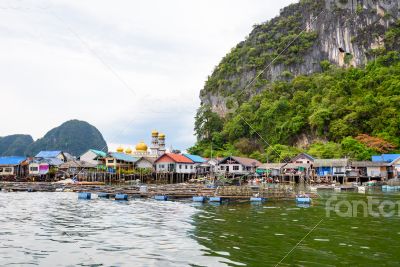 Koh Panyee or Punyi island village is floating