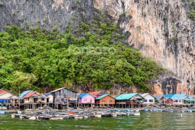 Koh Panyee or Punyi island village is floating