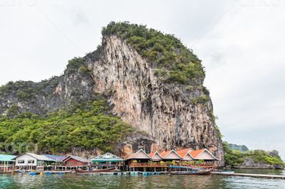 Koh Panyee or Punyi island village is floating