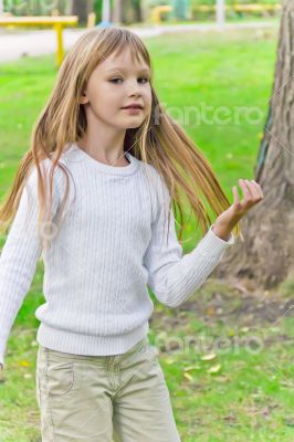 Cute playing girl