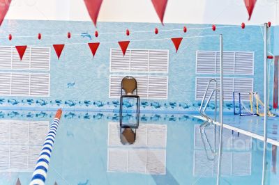 Empty swimming pool