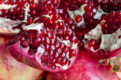 Open pomegranate