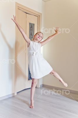 Cute dancing girl
