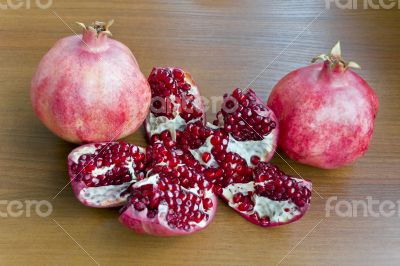 Open pomegranate