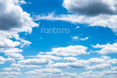 Blue sky with white clouds