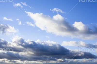 Blue sky with clouds