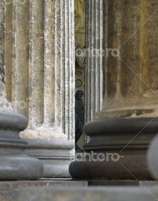 Columns of Ancient Kazansky Cathedral