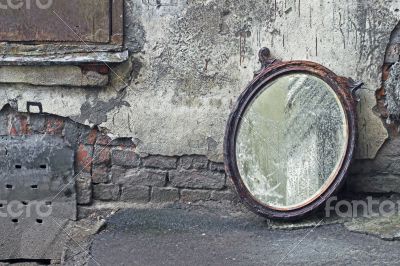 Thrown Out Old Mirror 